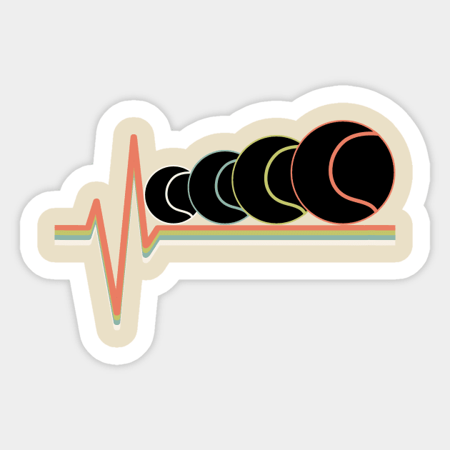 Tennis Ball ECG Sticker by MissMorty2